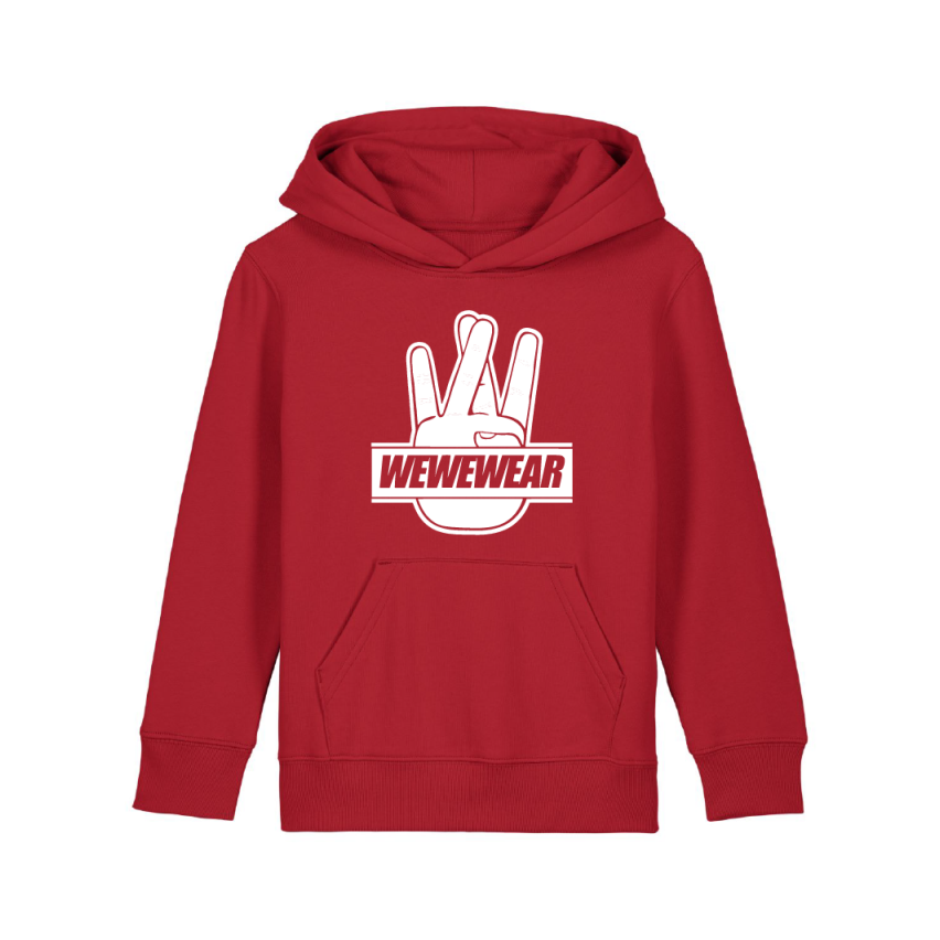 sweat capuche RED wewe hand...