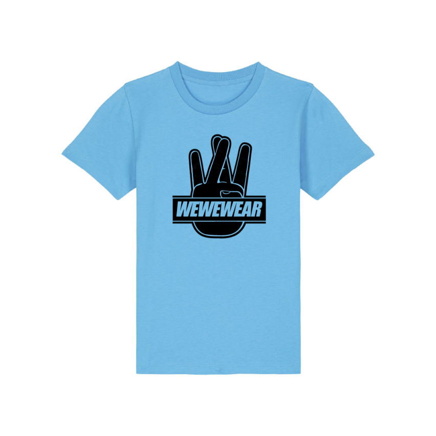 tee-shirt aqua blue wewe...